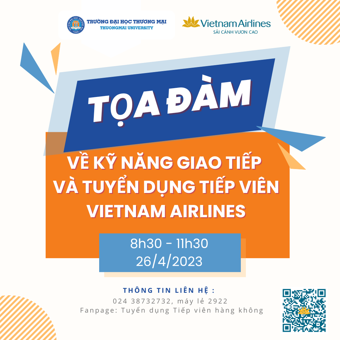 Tọa đàm về kỹ năng giao tiếp và tuyển dụng tiếp viên hàng không Vietnam Airlines