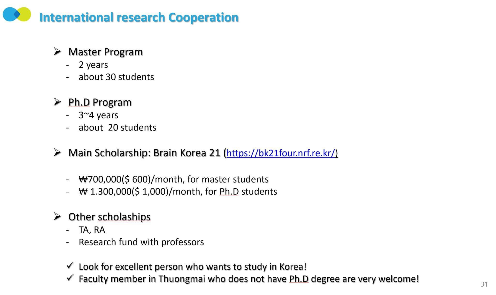 Trường Đại học Chungnam, Hàn Quốc tìm kiếm ứng viên học bổng toàn phần