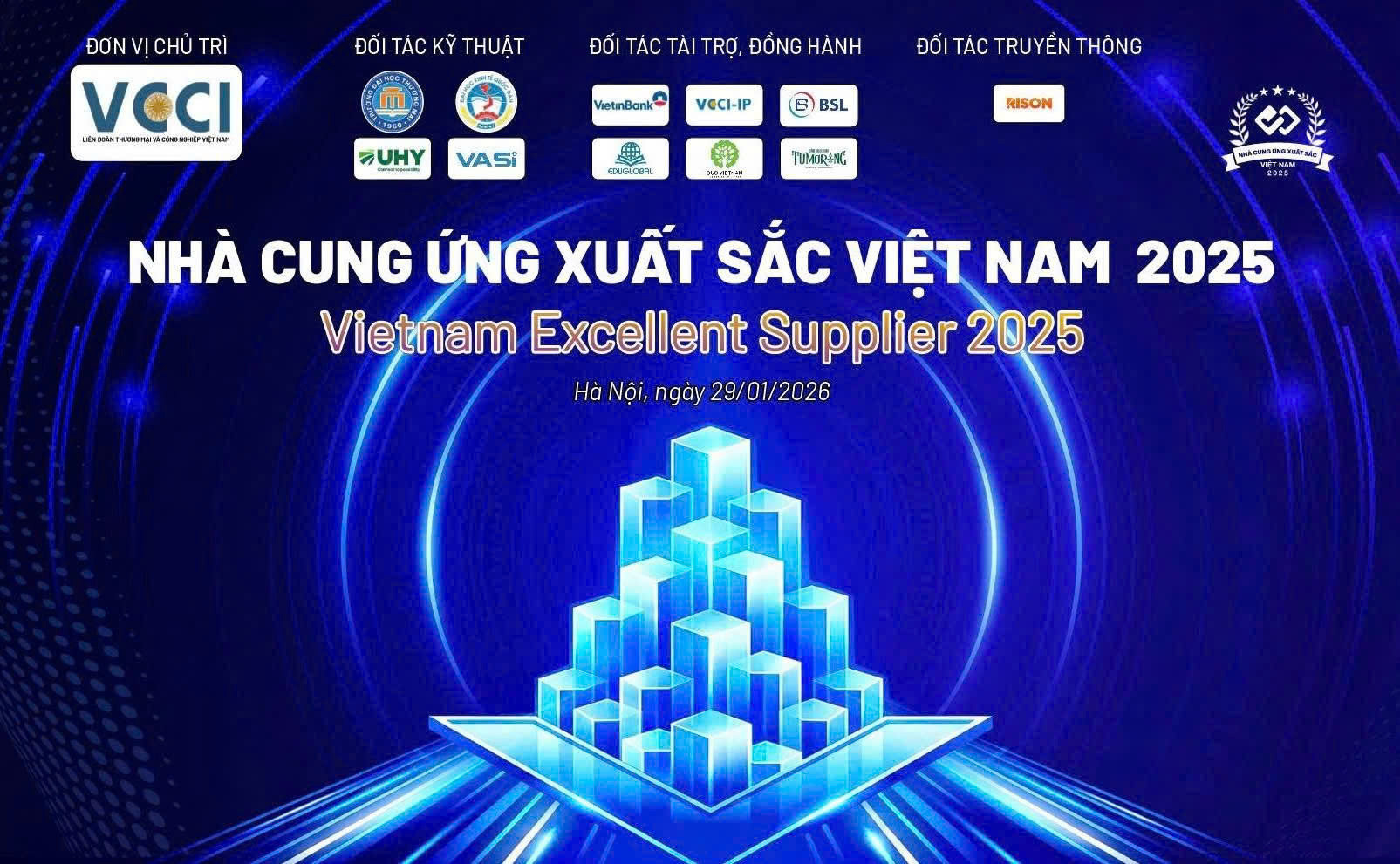 TMU ĐỒNG HÀNH CÙNG VCCI TRONG GIẢI THƯỞNG NHÀ CUNG ỨNG XUẤT SẮC VIỆT NAM 2025