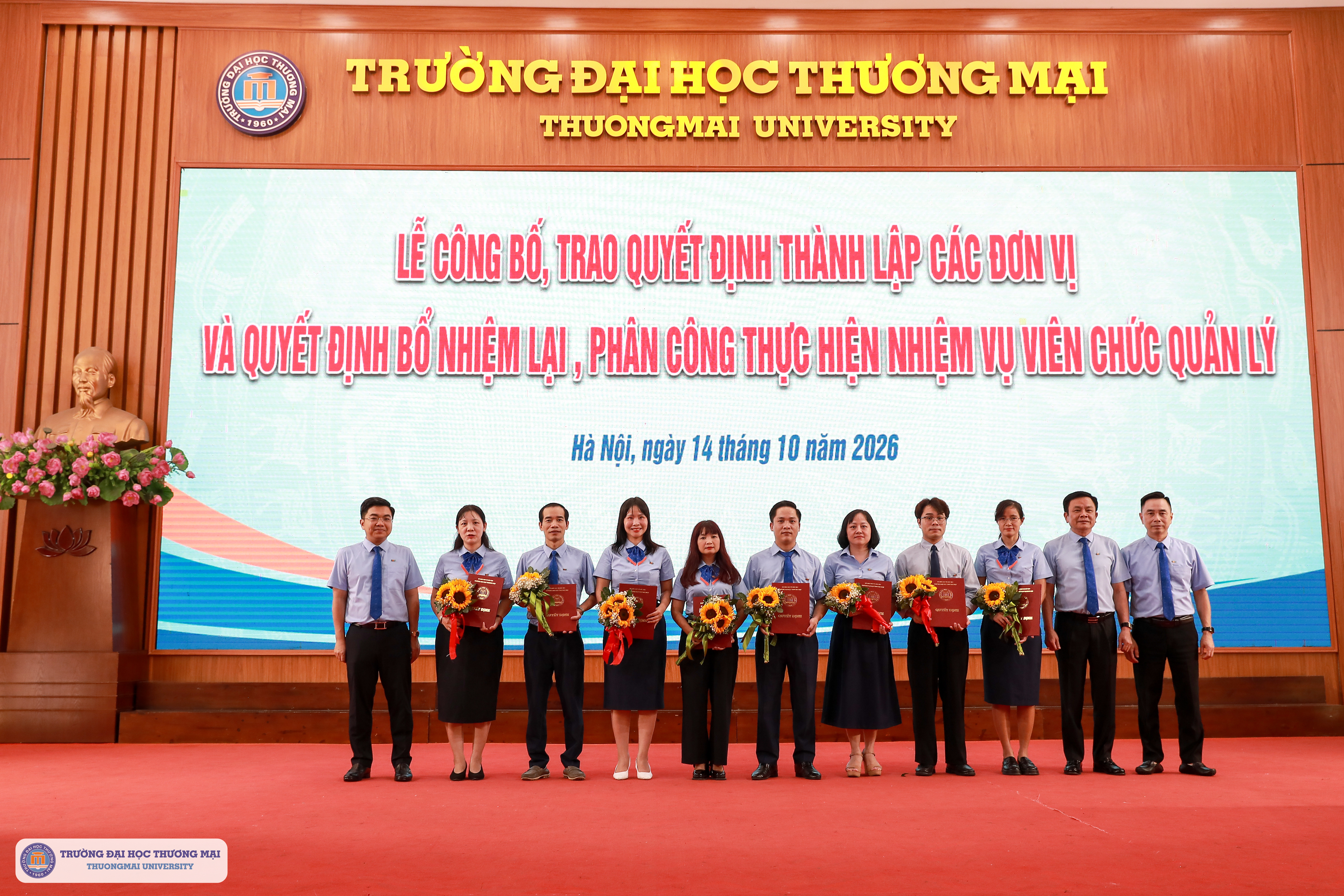 Lễ công bố, trao Quyết định thành lập các đơn vị và Quyết định bổ nhiệm lại, phân công thực hiện nhiệm vụ viên chức quản lý