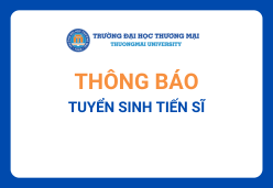 Tuyển sinh đào tạo trình độ tiến sĩ đợt 1 tháng 04 năm 2023