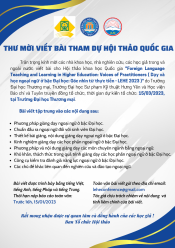 Thư mời viết bài Hội thảo Quốc Gia