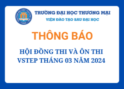 Thông báo Hội đồng thi và ôn thi VSTEP tháng 3 năm 2024