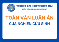 Luận án của nghiên cứu sinh Ninh Thị Hoàng Lan