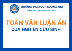 Luận án của nghiên cứu sinh Nguyễn Đắc Thành