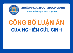 Công bố luận án sau bảo vệ của nghiên cứu sinh Kiều Quốc Hoàn
