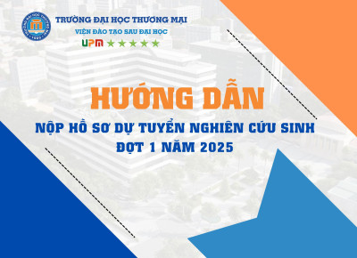 Hướng dẫn nộp hồ sơ dự tuyển tiến sĩ đợt 1 năm 2025