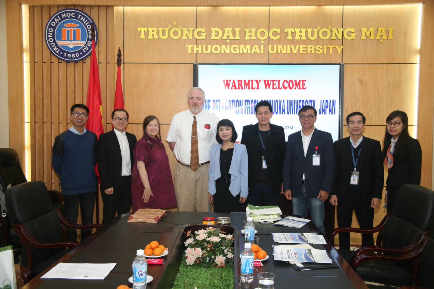 Shizuaka Univesity, Japan pays a working visit to Thuongmai University