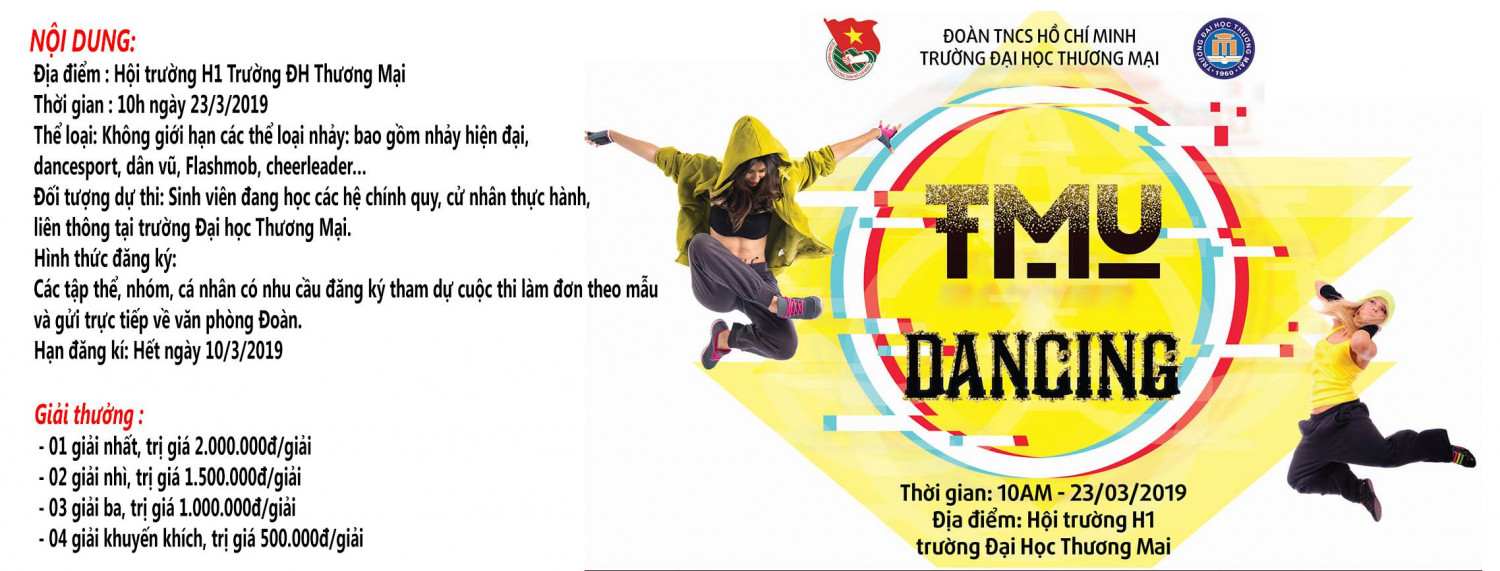 Thông báo danh sách các tiết mục dự thi sơ loại TMU&#039;s Dancing