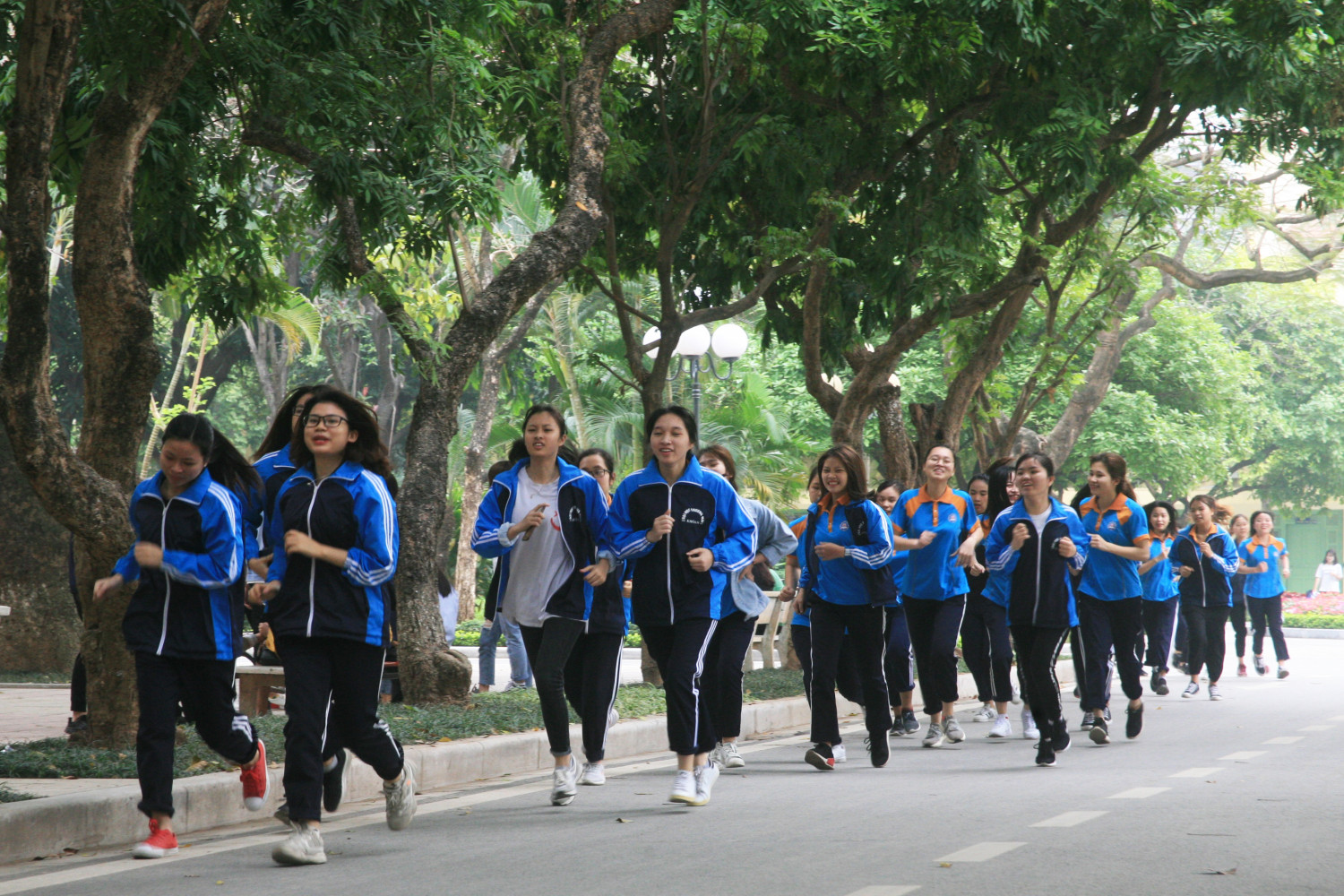 Ngày chạy Olympic vì sức khỏe toàn dân, kiểm tra chạy phổ thông giải chạy báo Hà Nội mới năm 2019
