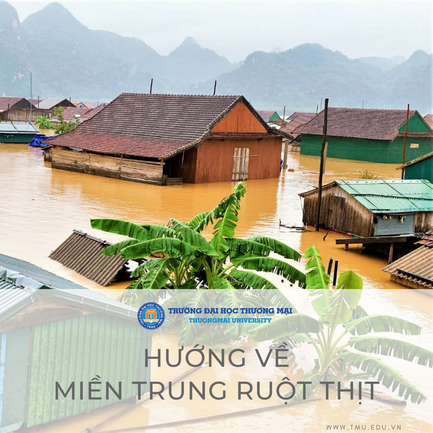 Thông báo ủng hộ sinh viên vùng lũ lụt miền Nam Trung Bộ