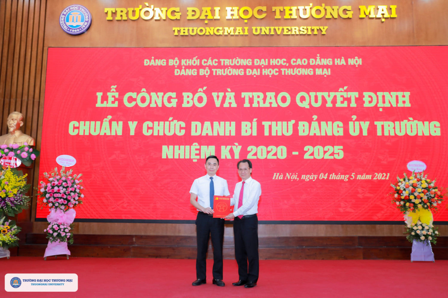 Lễ công bố và trao quyết định chuẩn y chức danh Bí thư Đảng ủy Trường nhiệm kỳ 2020 – 2025