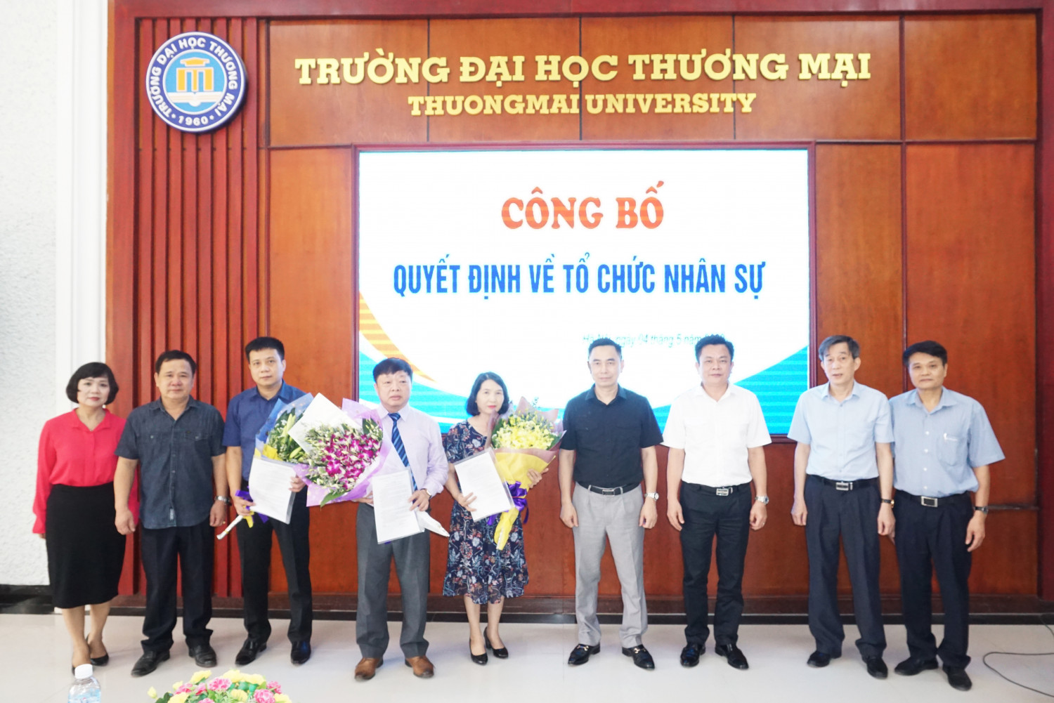 Ceremony to announce and award the decision on reappointment of some administrators on May 4th 2020