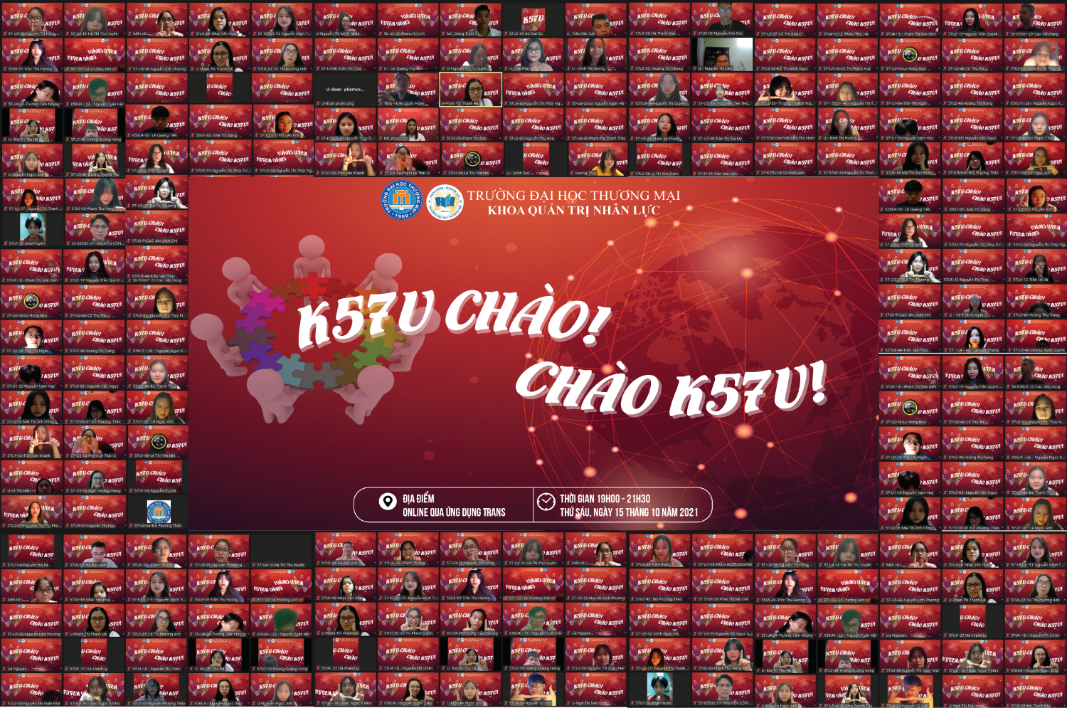 CHƯƠNG TRÌNH “K57U CHÀO! CHÀO K57U"