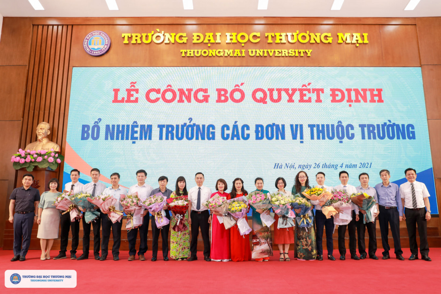 Ceremony to Announce Decisions to Appoint Heads of Departments and Faculties in Thuongmai University