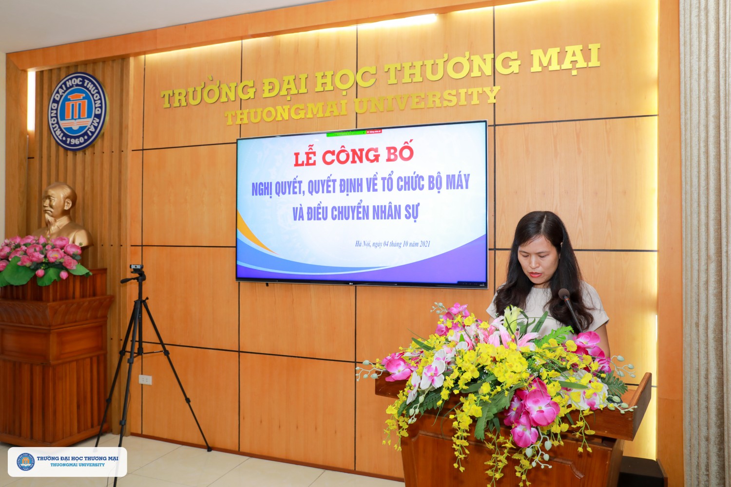 1cap Lễ công bố các nghị quyết, quyết định về tổ chức bộ máy và điều chuyển nhân sự
