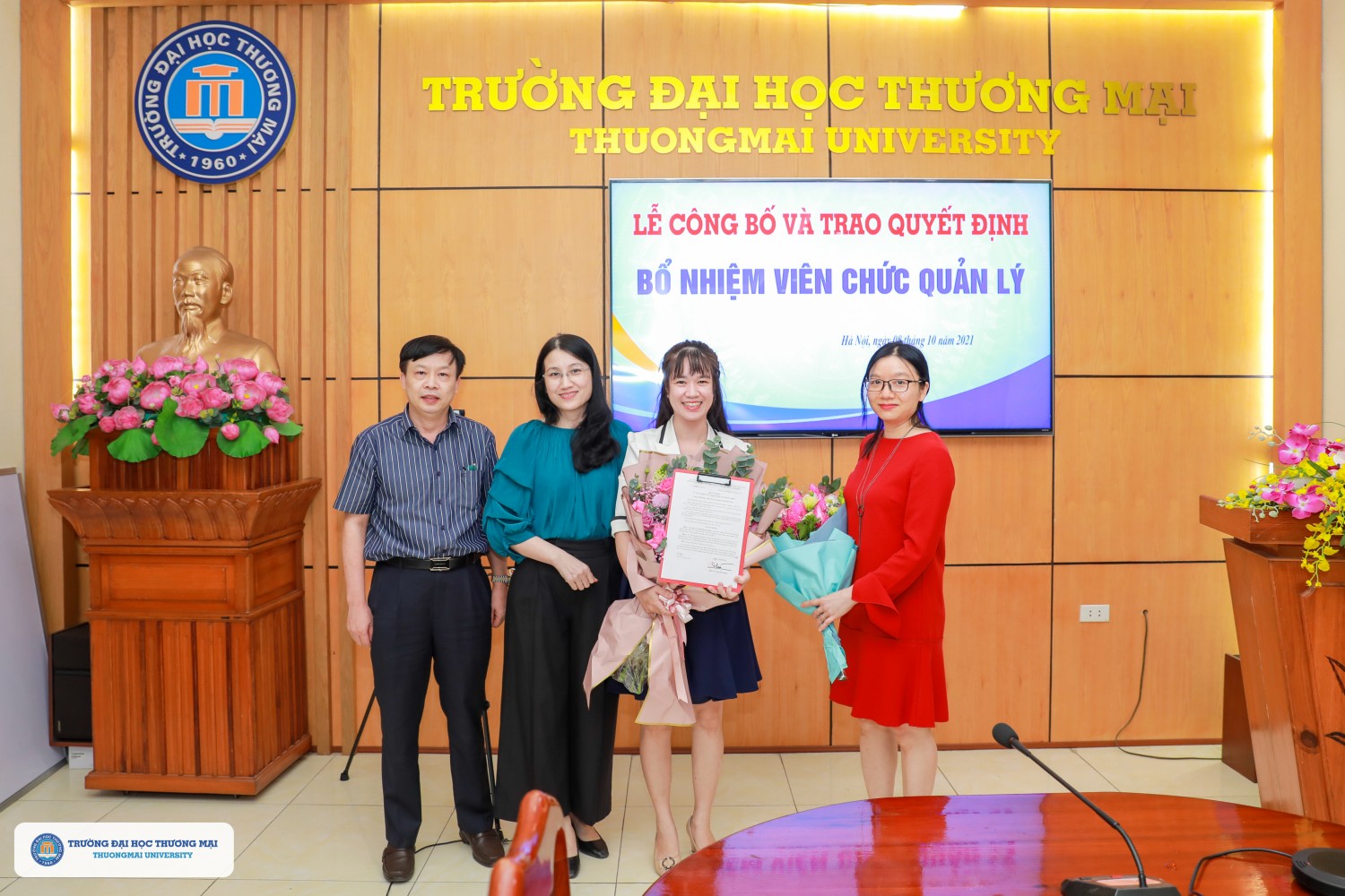 4 Lễ công bố quyết định bổ nhiệm viên chức quản lý 08 10 2021
