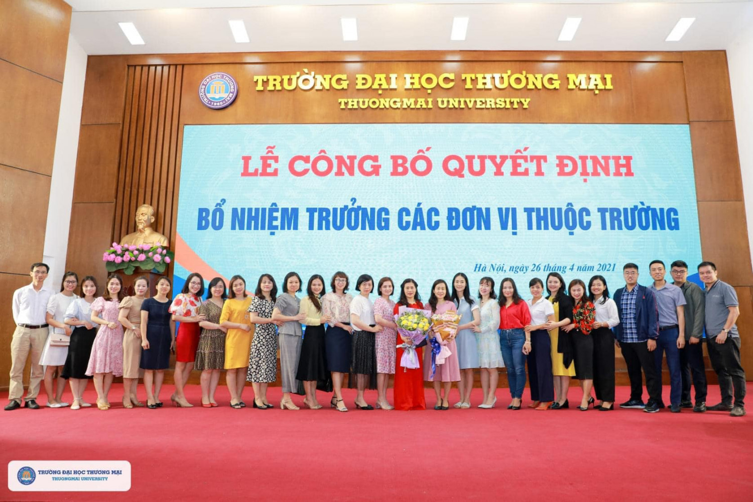 Lễ công bố Quyết định bổ nhiệm Trưởng các đơn vị thuộc Trường nhiệm kỳ 2021-2025